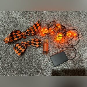 Halloween Orange and Black Accessories Set